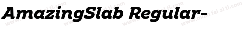 AmazingSlab Regular字体转换